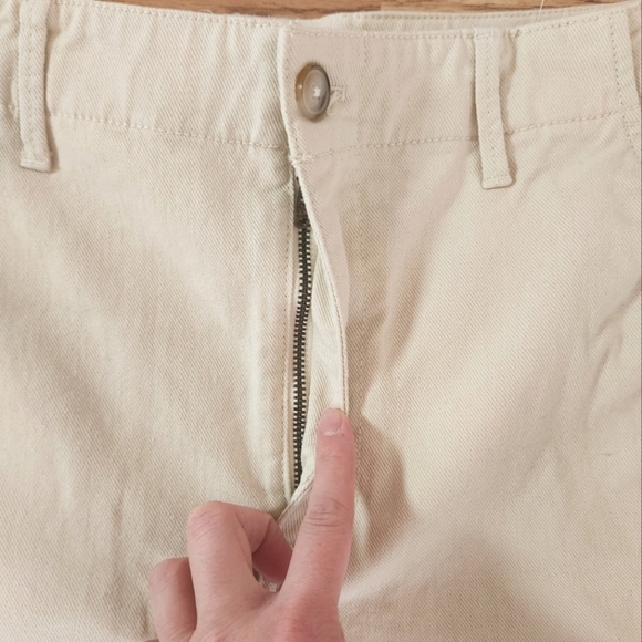 NWOT Madewell Cream High-Rise Pants, Size 25 - Picture 2 of 7